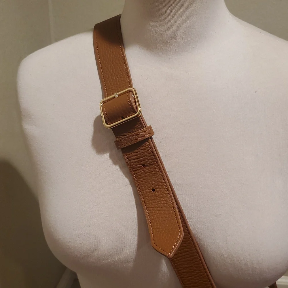 Mark & Graham caramel suede